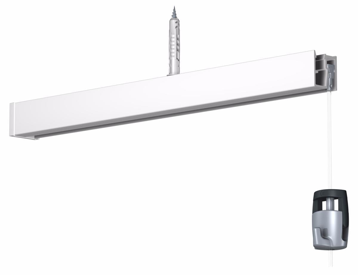 Pack 5 rails Cimaises Click Plafond R40 - 200cm Newly