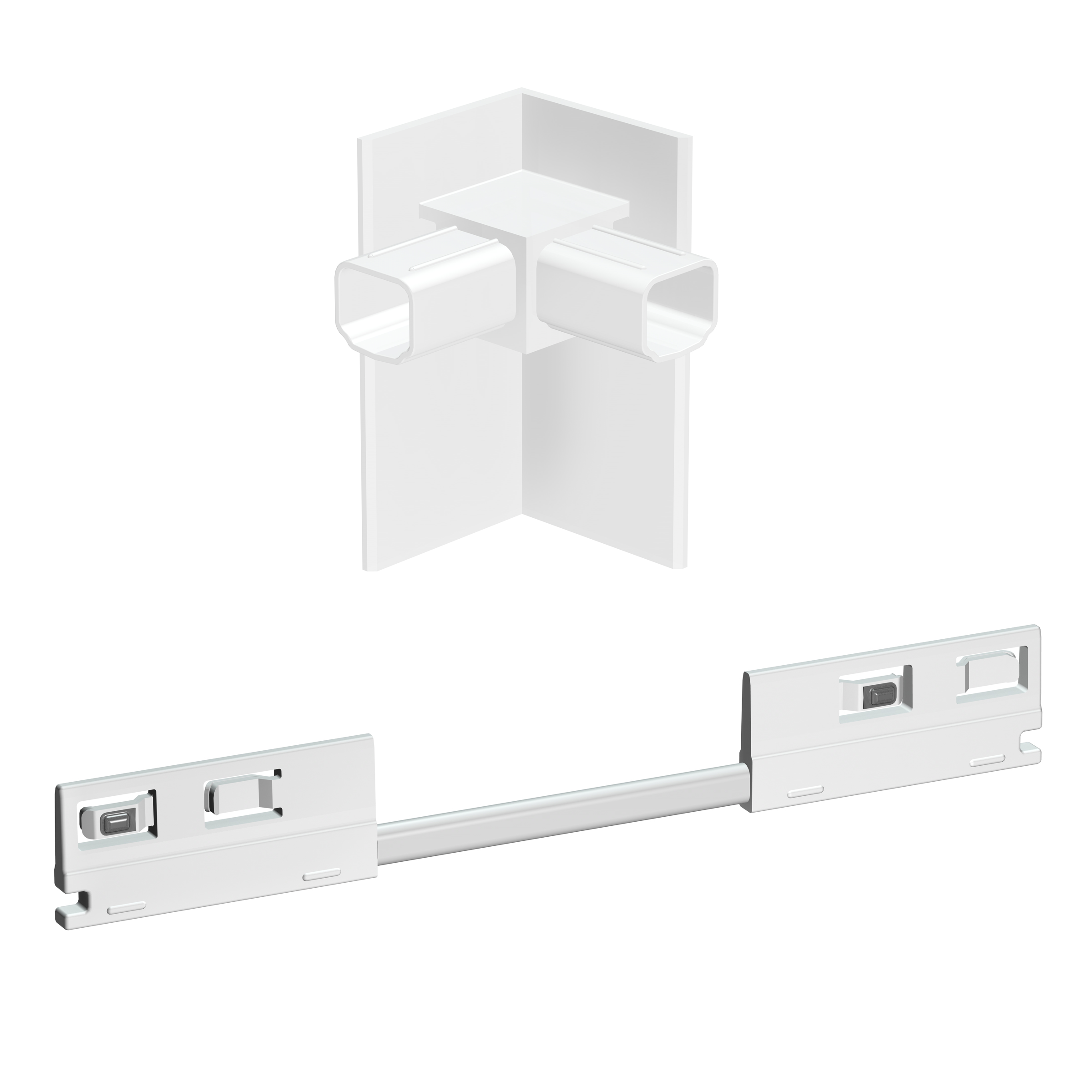 Connecteur électrique flexible d'angle Illume Duo Rail - Accrochage et éclairage tableau