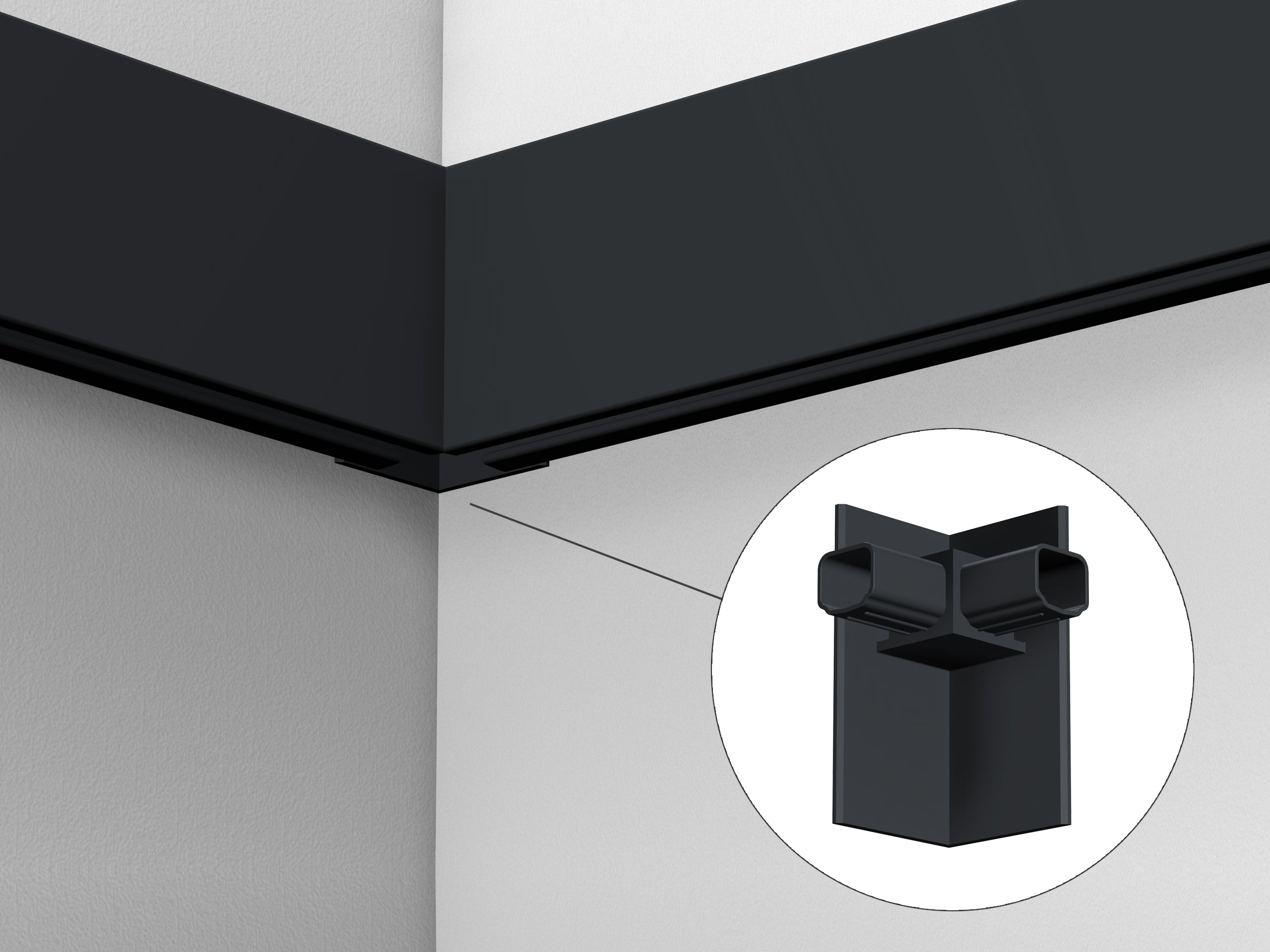 Raccord d'angle Illume Duo Rail - Accrochage éclairage Artiteq