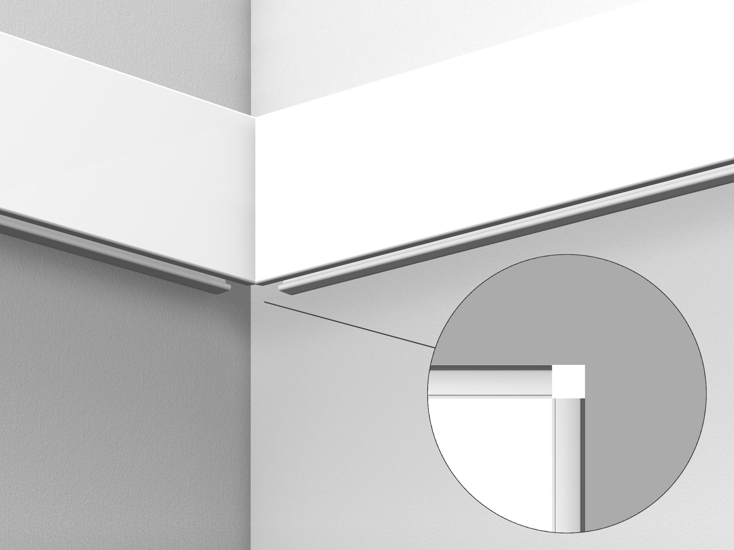 Raccord d'angle Illume Duo Rail - Accrochage éclairage Artiteq