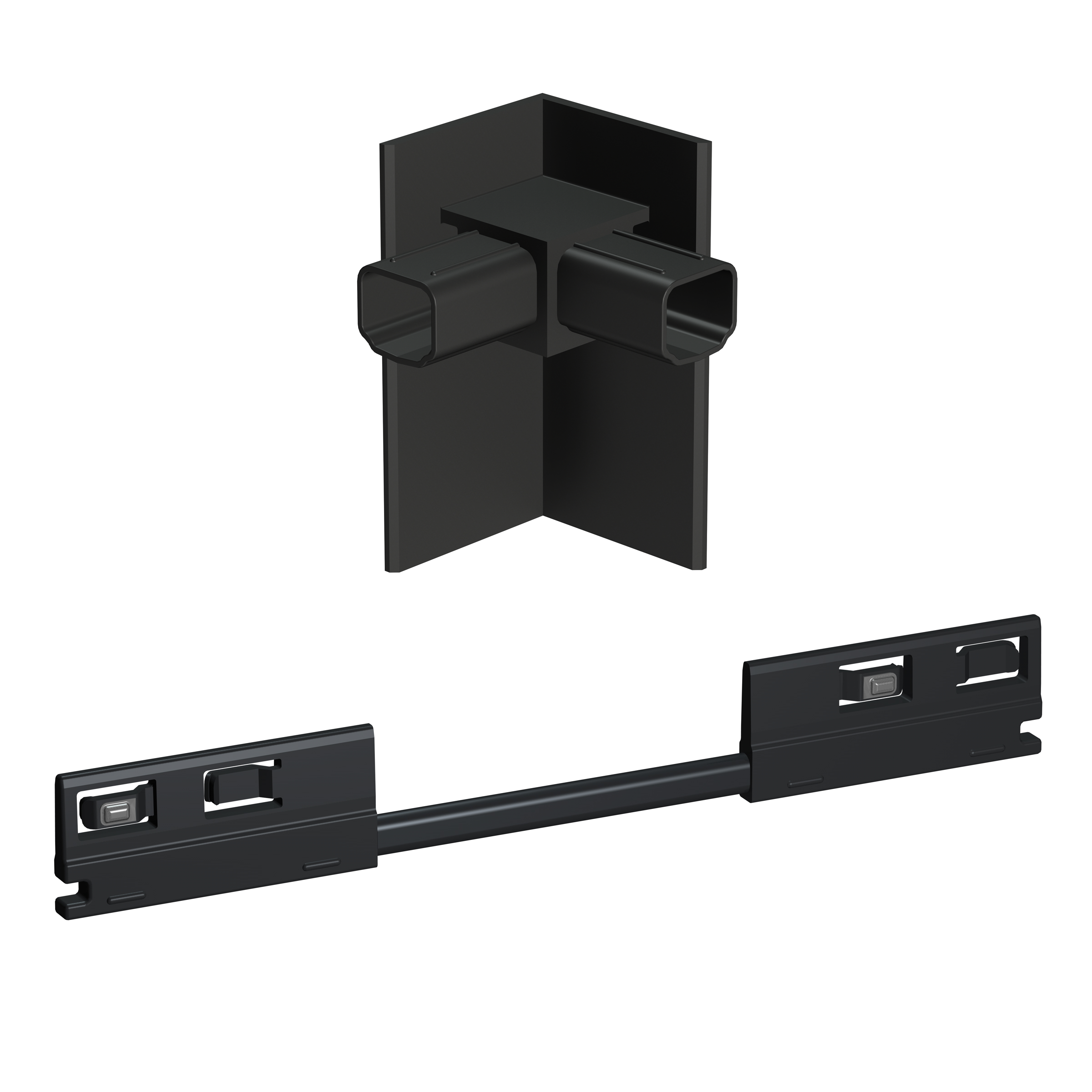 Flexible Corner Electrical Connector Illume Duo Rail - Picture hanging and lighting