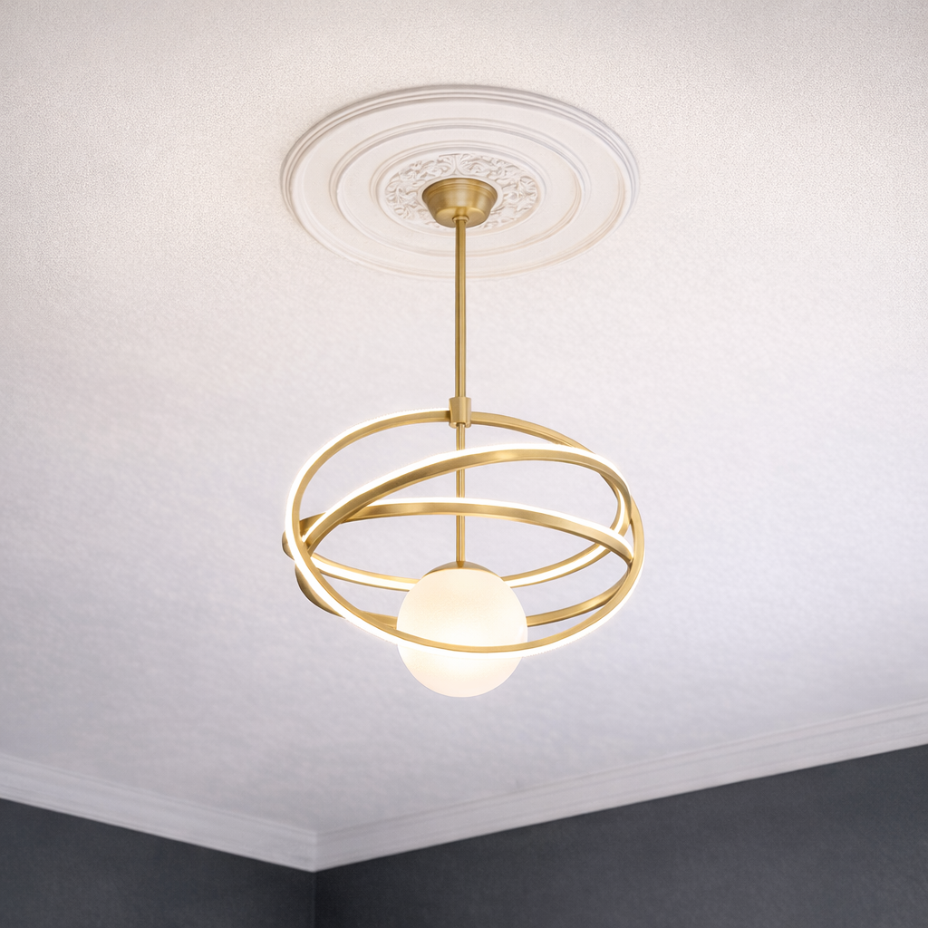 Rosace plafond 65,5 cm R005 - Polyuréthane