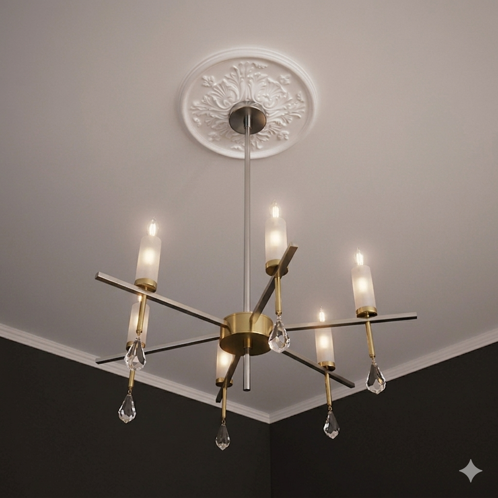 Rosace plafond 39,4 cm R030 - Polyuréthane