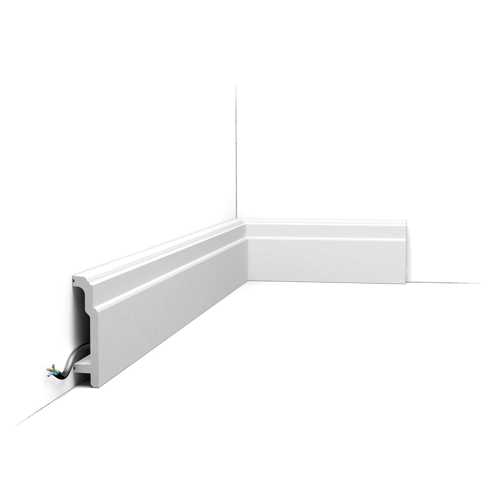 SX155 Plinthe Orac Decor - 11x2,5x200cm (h x p x L) - plinthe décorative polymère