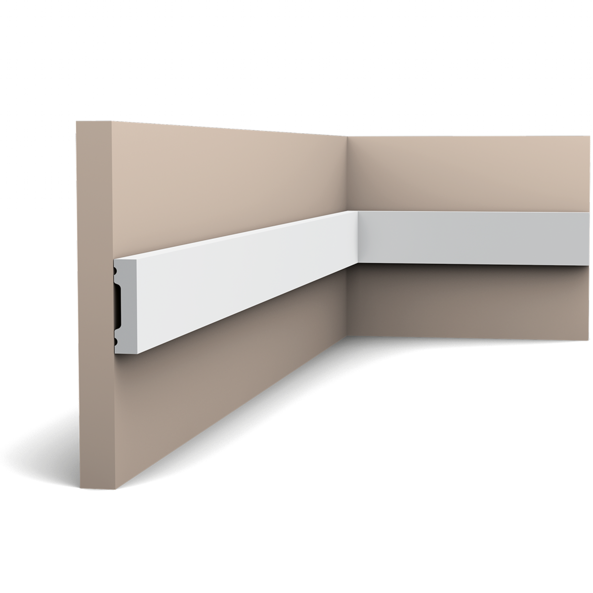 SX162 Moulure multifonctionnelle Orac Decor Axxent  - 4x1x200cm (h x p x l) - plinthe décorative