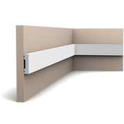 SX162 Moulure multifonctionnelle Orac Decor Axxent  - 4x1x200cm (h x p x l) - plinthe décorative