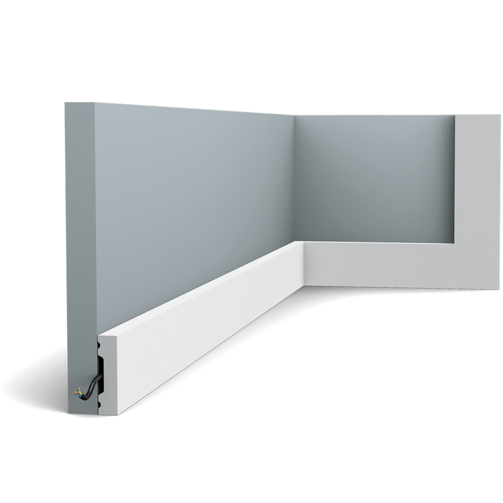 SX162 Moulure multifonctionnelle Orac Decor Axxent  - 4x1x200cm (h x p x l) - plinthe décorative
