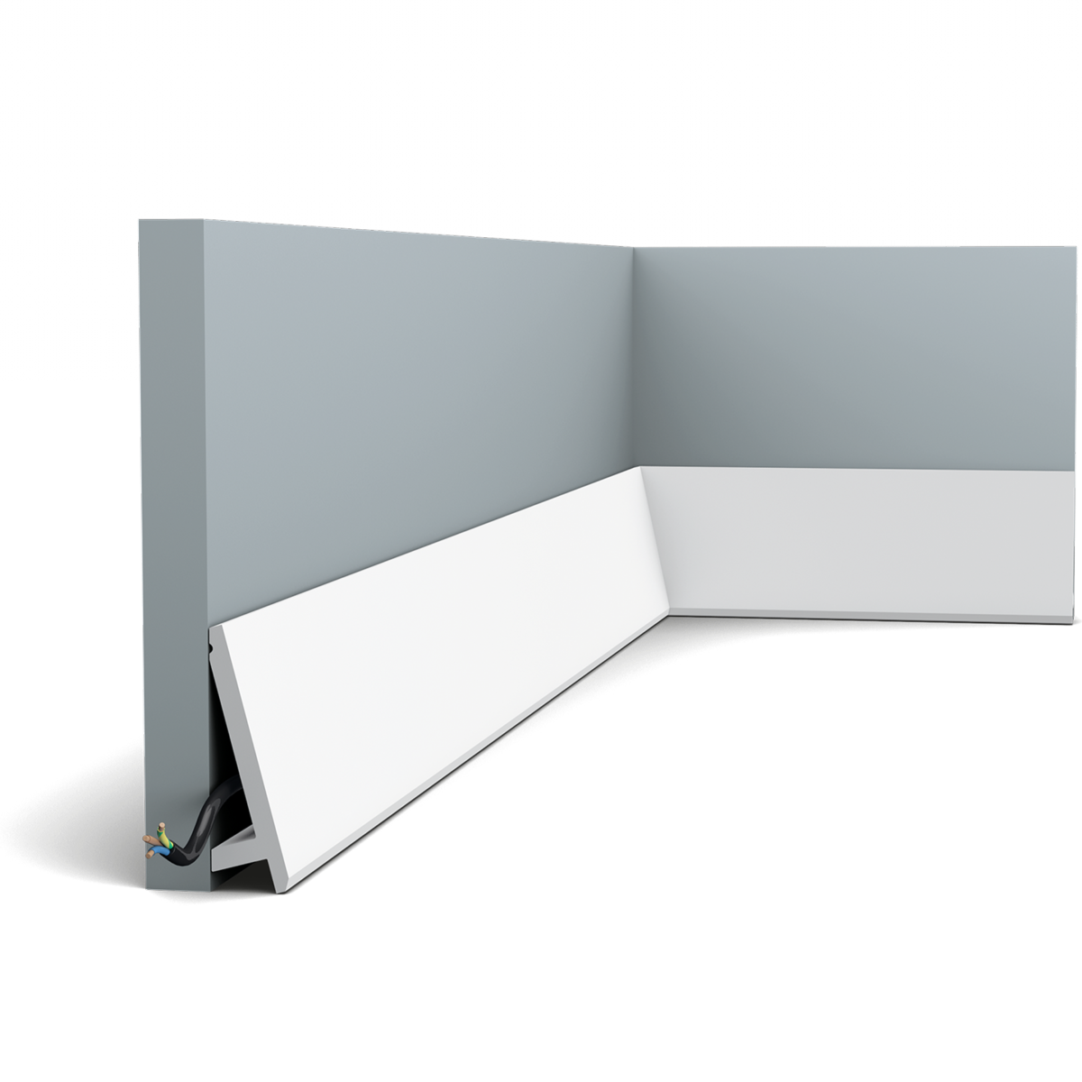 SX179 Orac Decor Skirting Board - 9.7x2.9x200cm (hxpx L) - decorative polymer skirting board
