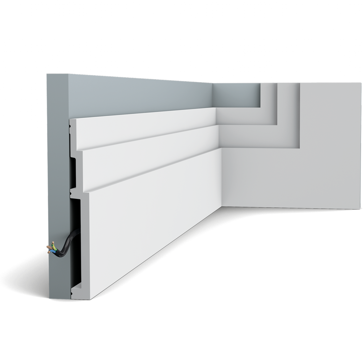 SX181 Plinthe Orac Decor - 20 x 2,2x200cm (h x p x L) - plinthe décorative polymère