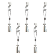 Pack de 5 kit d'accrochages tableaux Artiteq - suspension sur grilles, panneaux, cloisons - Max 15kg