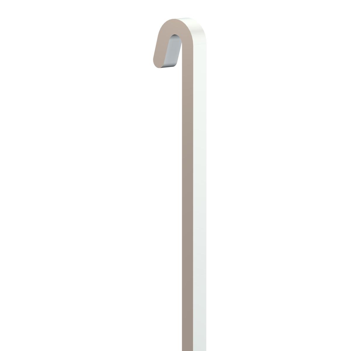 Pack 5 tiges carrées droites Acier 40 kg - 4 mm - Accessoire Cimaise Tableau