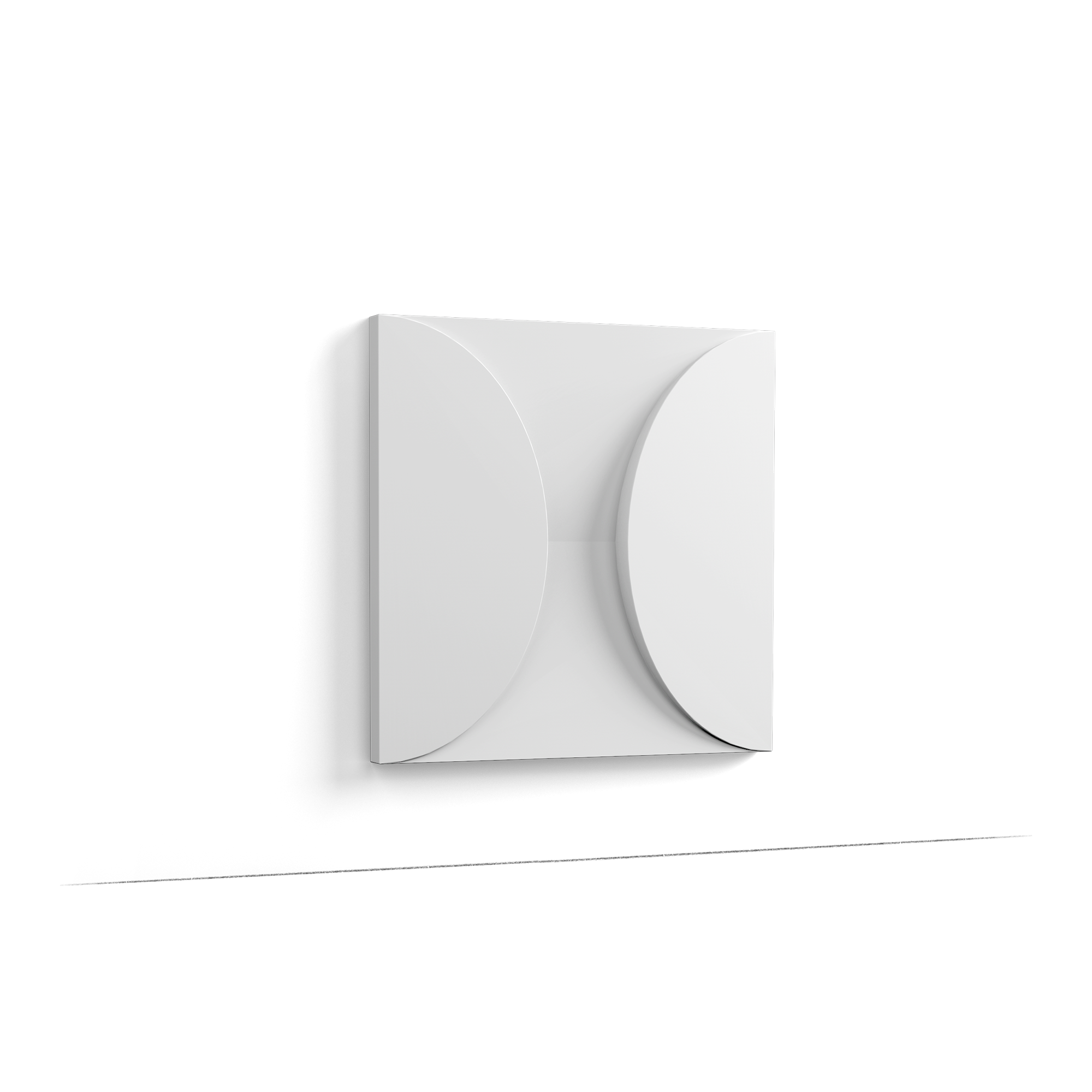 W107 CIRCLE - elemento decorativo de pared para formar patrones - 33,3 x 33,3 x 2,9 cm (largo x ancho x alto) Orac Decor