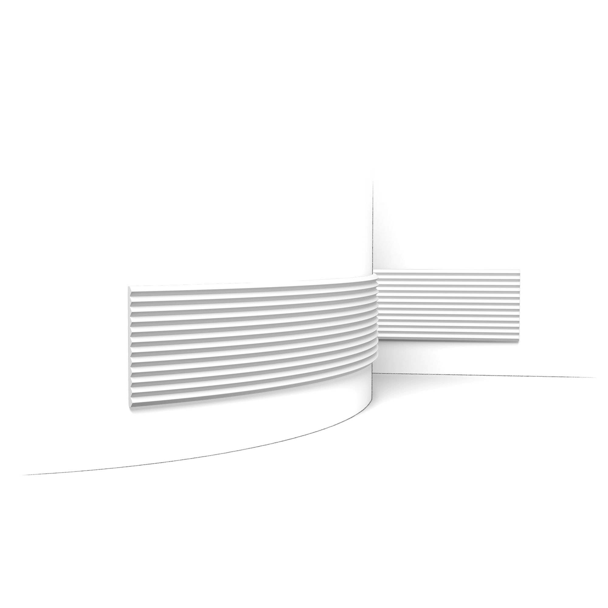 W108F Flexible ZIGZAG - Panneau revêtement mural décoratif 3d- 200x25x1,80cm