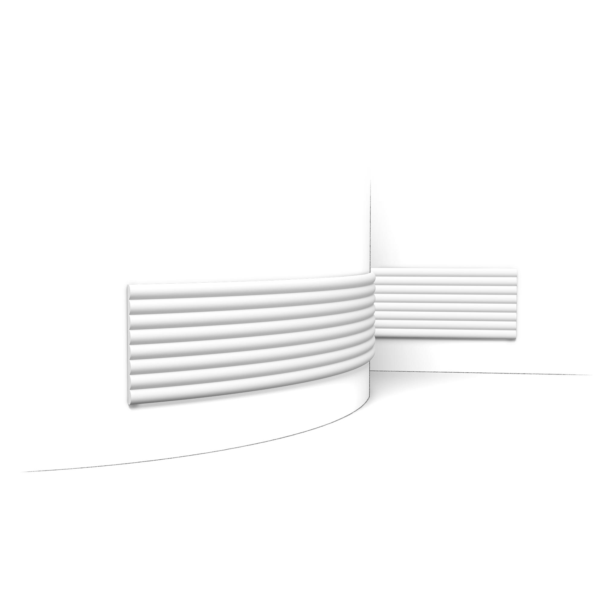 W110F Flexible HILL - Panneau Revêtement Mural Décoratif 3d – 200x25x1,6cm