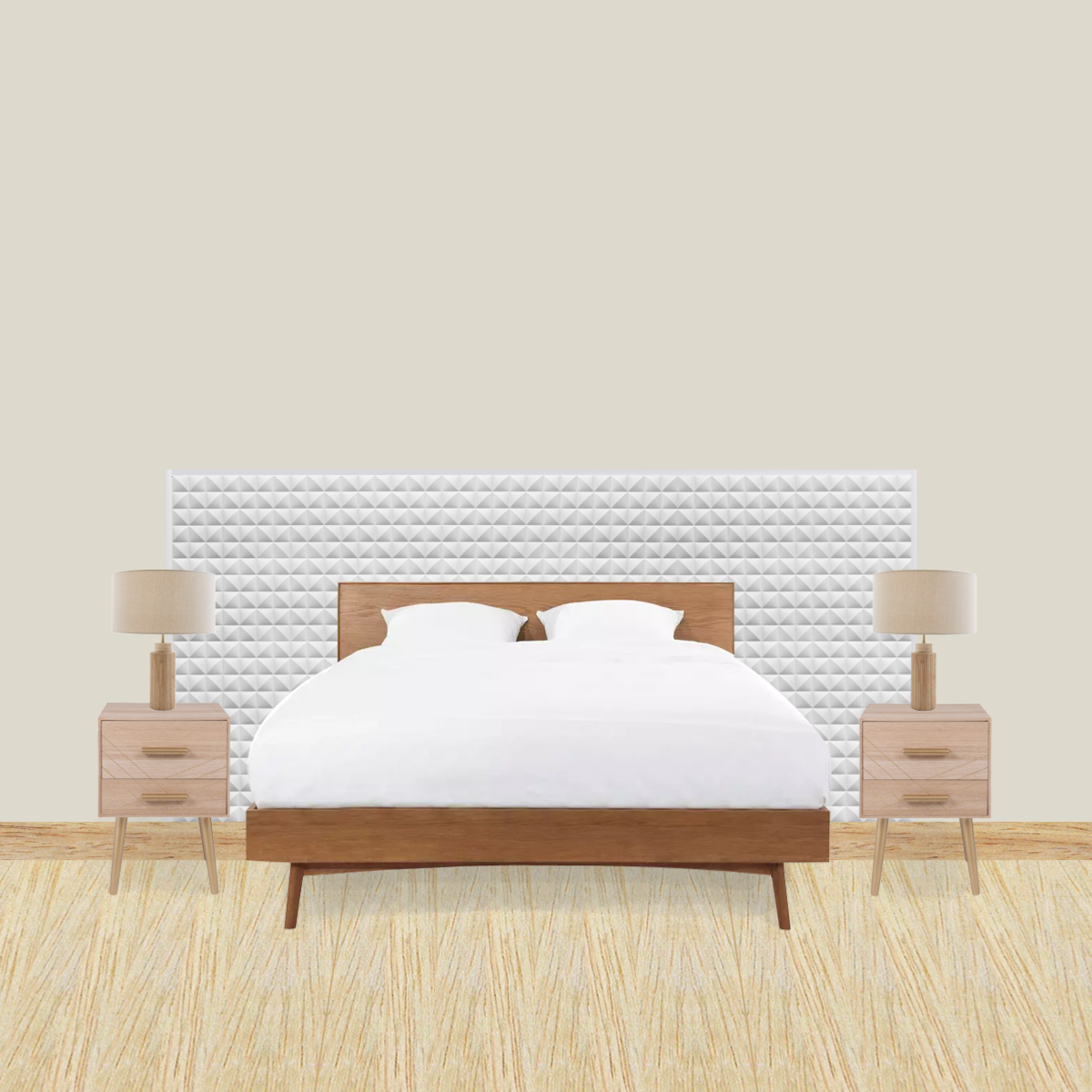 Kit tête de lit DIY Panneaux muraux W113 COBBLE Orac Decor - Revêtement mural
