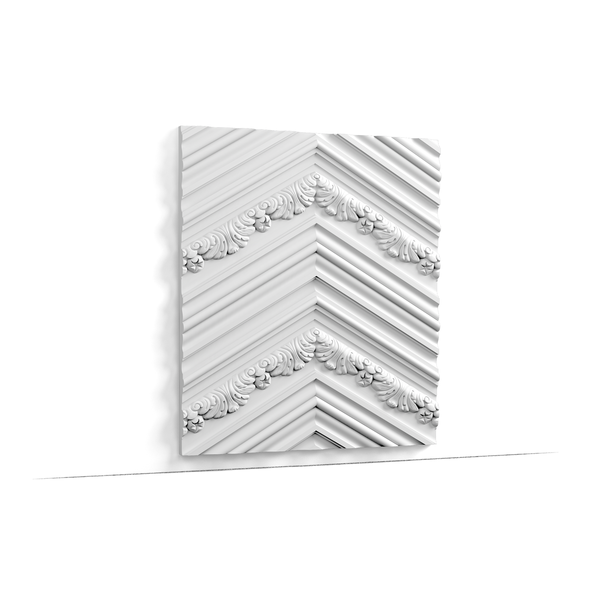 Panel decorativo de pared 3D W130 CHEVRON - 200 x 40 x 1,9 cm (largo x ancho x alto) Orac Decor