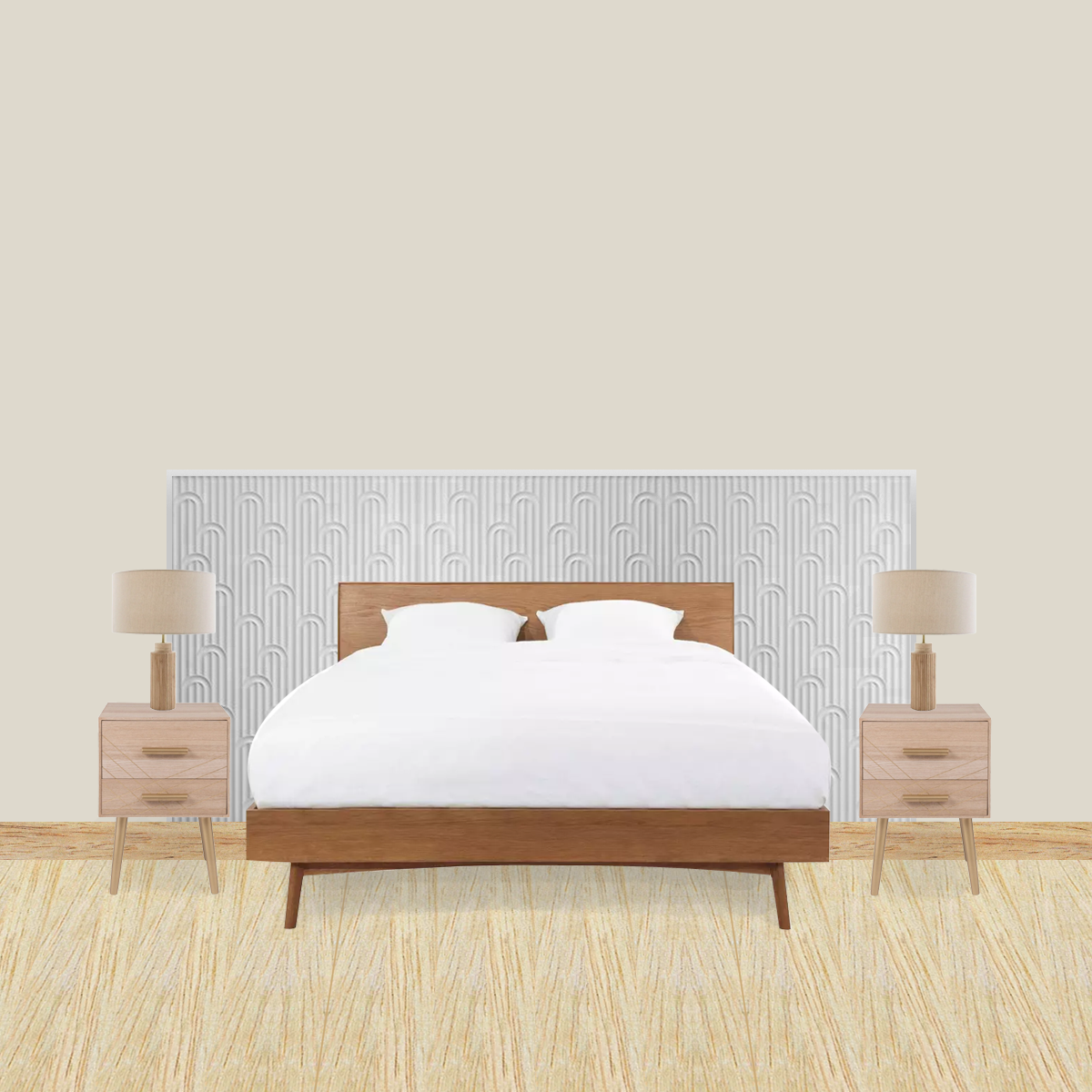 Kit de cabecero DIY con paneles de pared W212 VALLEY LOOP Orac Decor - Revestimiento de paredes 