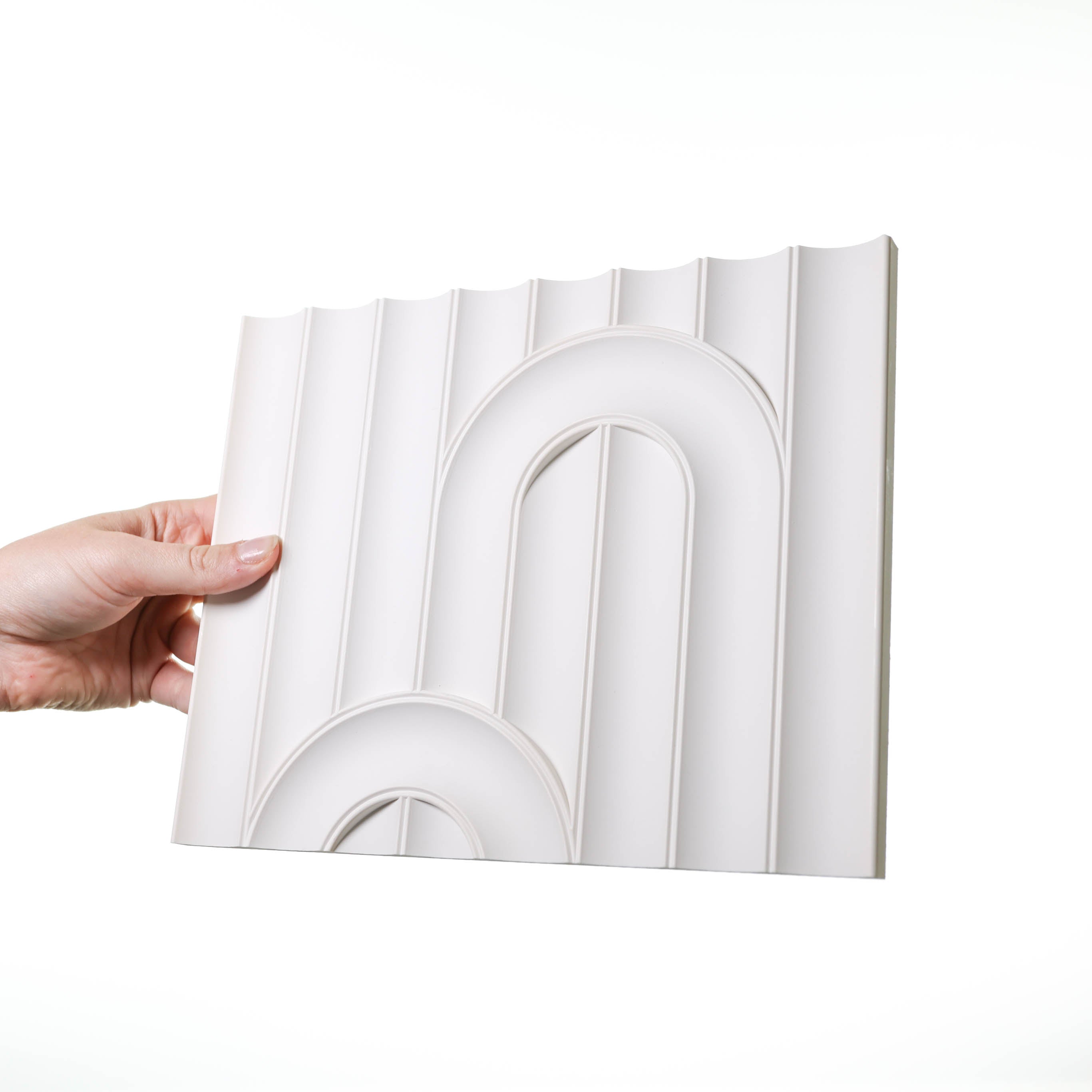 W212 VALLEY LOOP - Panel decorativo de pared 3D - 200 x 25 x 1,2 cm (largo x ancho x alto) Orac Decor