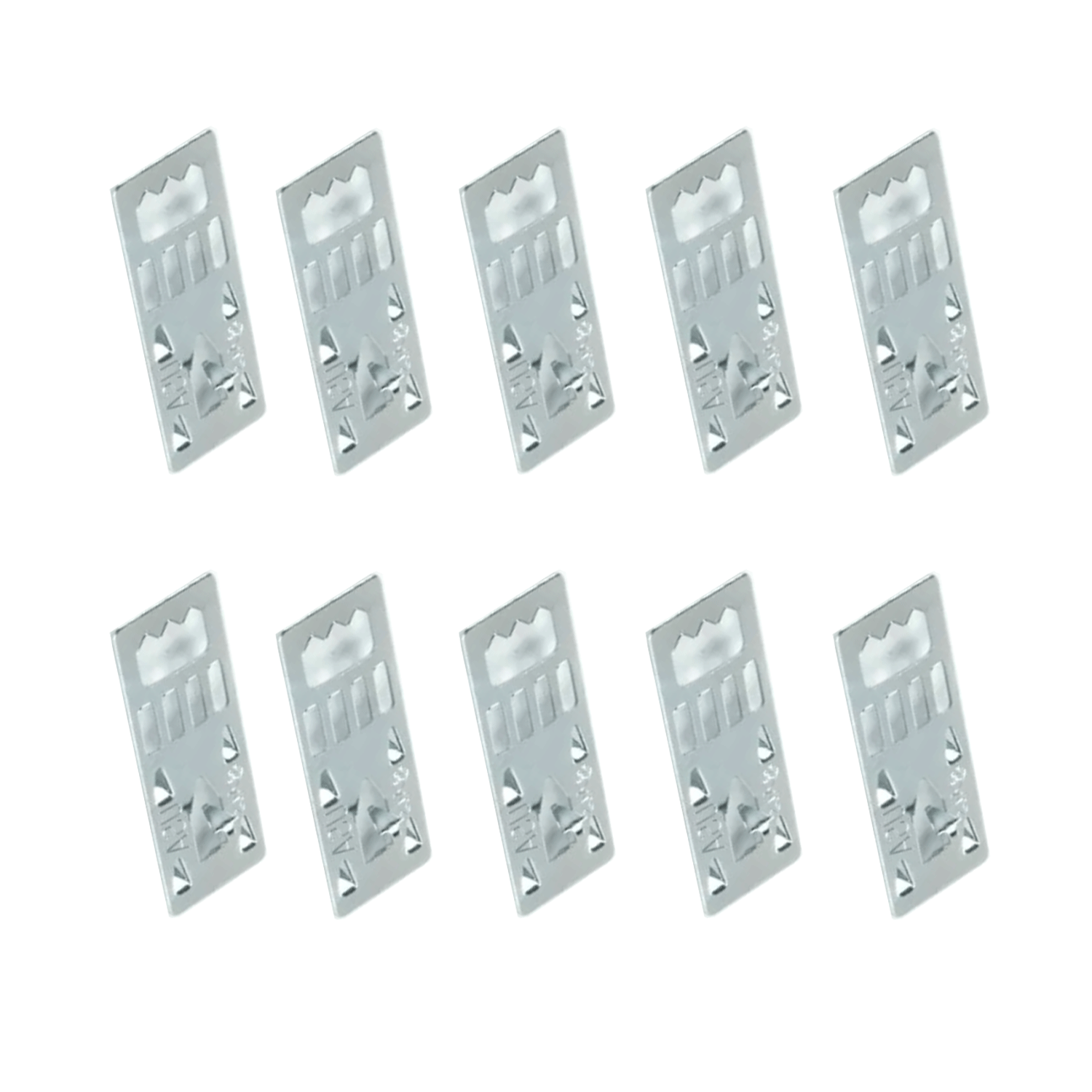 Paquete de 10 clips para tablas de plumas