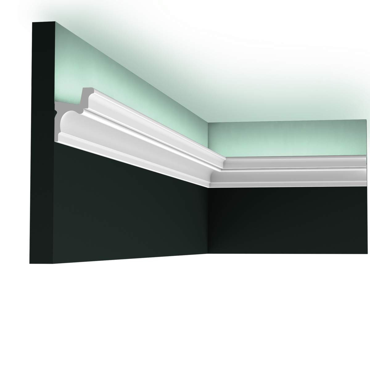 C323 AUTOIRE corniche pour éclairage indirect Orac Decor - 5,5x4,2x200cm (h x p x L) - moulure décorative polyuréthane