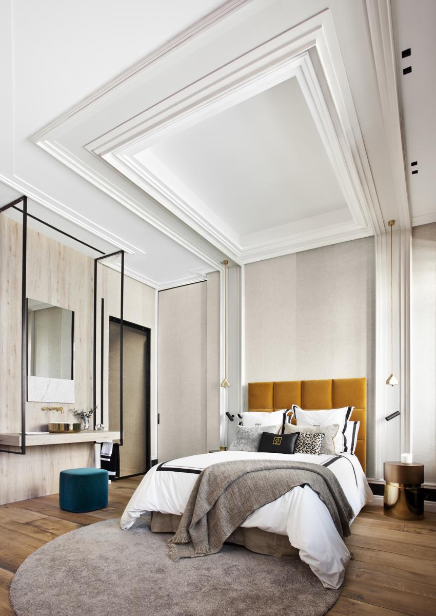 C390 STEPS Corniche plafond pour éclairage indirect et cache tringle à rideaux Orac Decor - 6x10x200cm (h x p x L) - moulure décorative polyuréthane