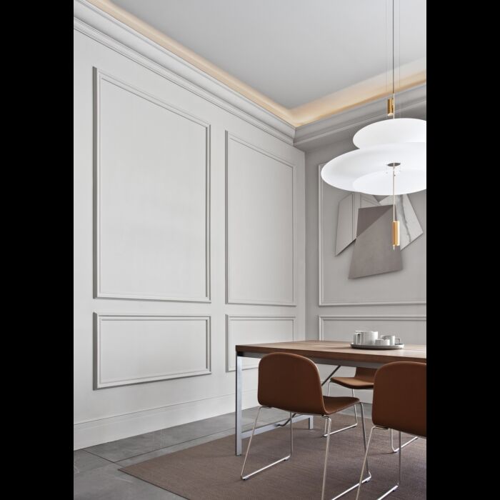 P8020F Flexible Orac Decor Wall Picture Rail - 6x2.5x200cm (hxpx L) - decorative molding