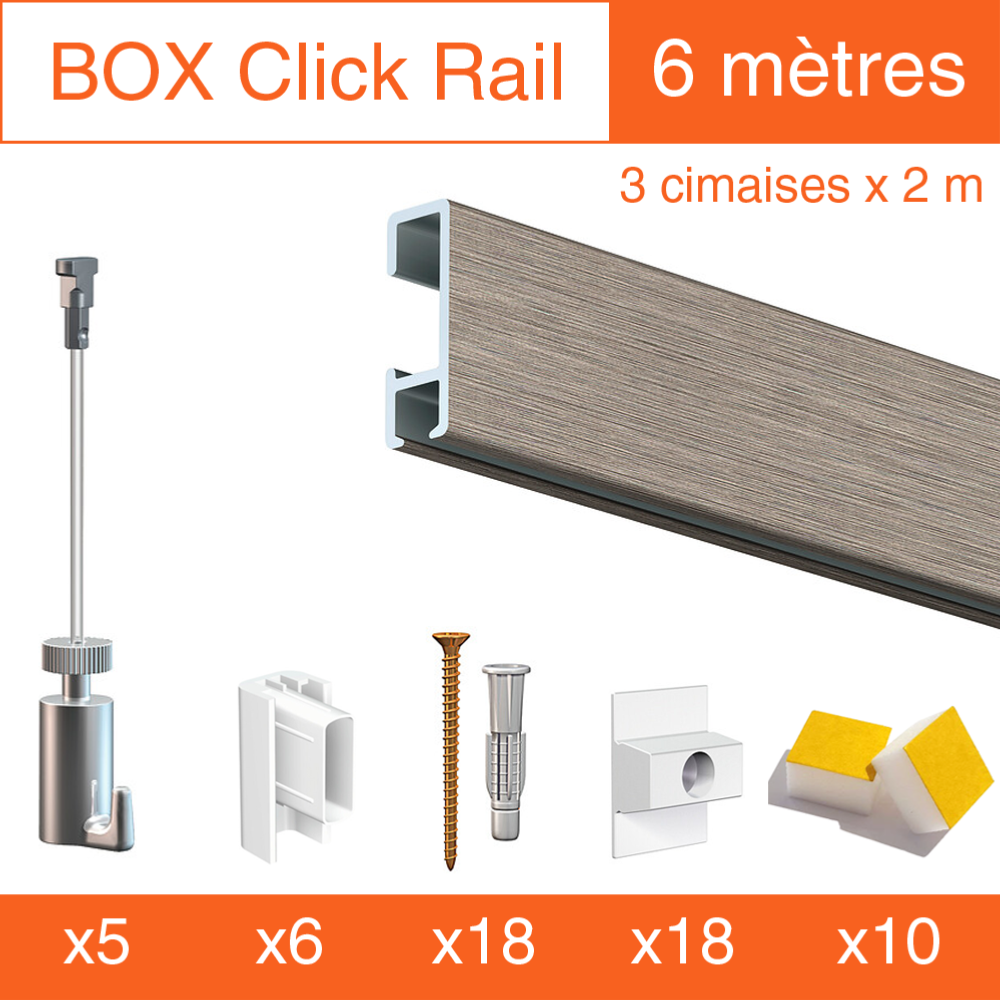 Cimaise Box Artiteq Click PREMIUM - Kit accrochage tableau