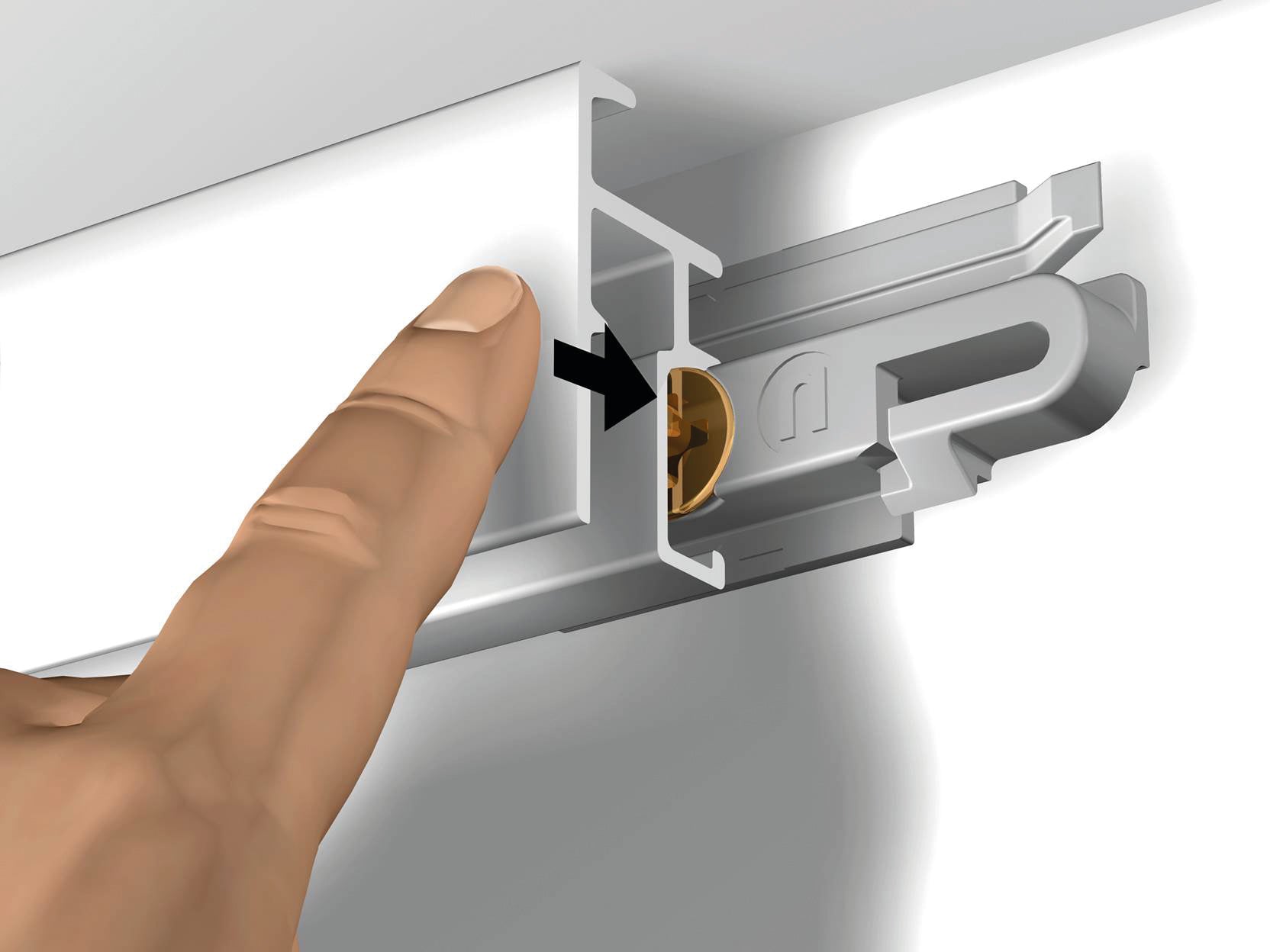 Click+ Rail R20 200cm Picture Rail - Newly Picture Rail