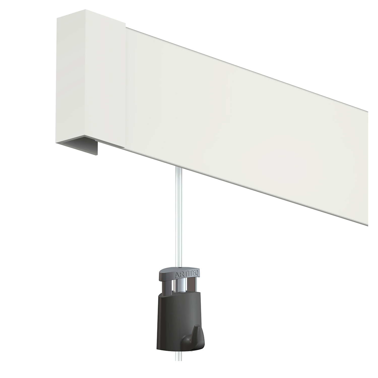 Click Rail Pro picture rail + fixing clips + multi-material screws &amp; plugs - Artiteq Picture Rail