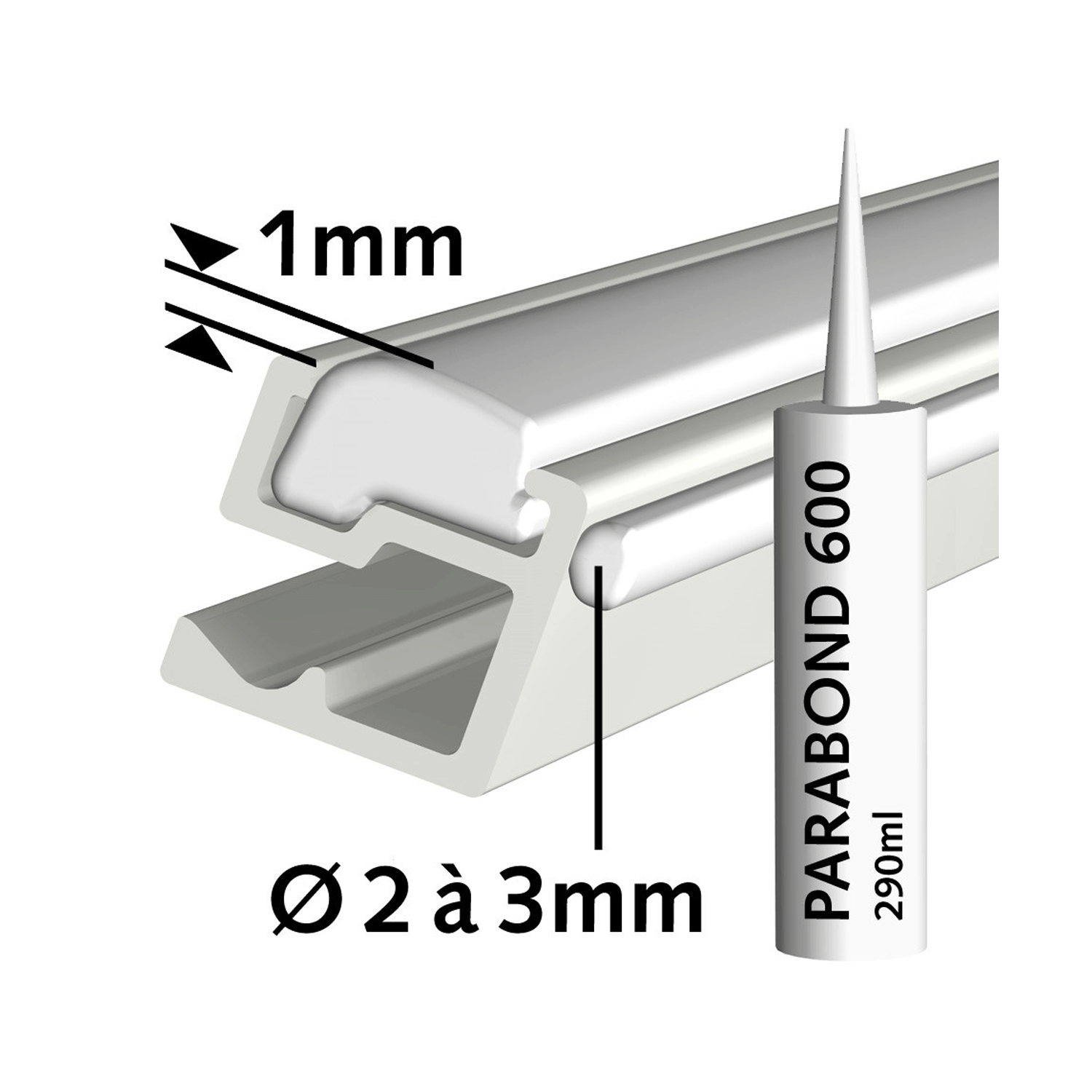 Glue for Contour Rail - Artiteq Picture Rail Fixing
