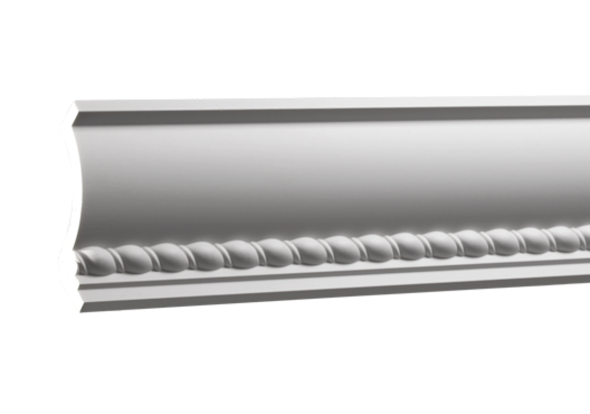 C208 Ceiling Cornice 7.1 x 7.1 cm - Polyurethane Wall Mouldings &+
