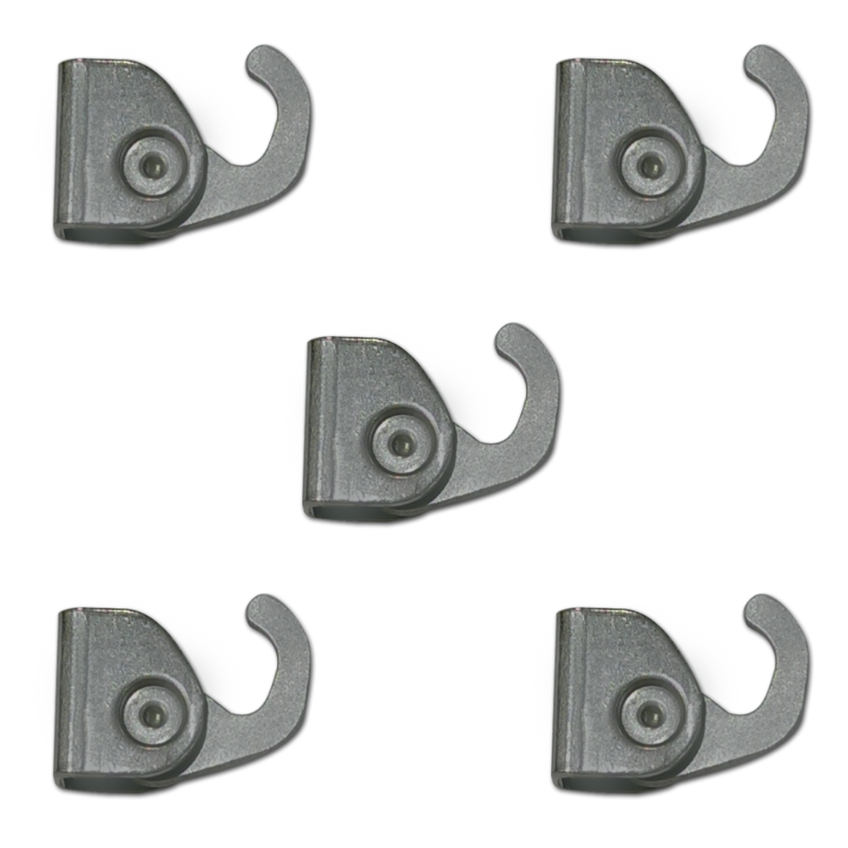 Pack de 5 crochets autobloquant 20 kg pour tige 4x4 mm - Accessoire Cimaise