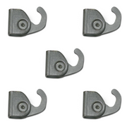Pack de 5 crochets autobloquant 20 kg pour tige 4x4 mm - Accessoire Cimaise