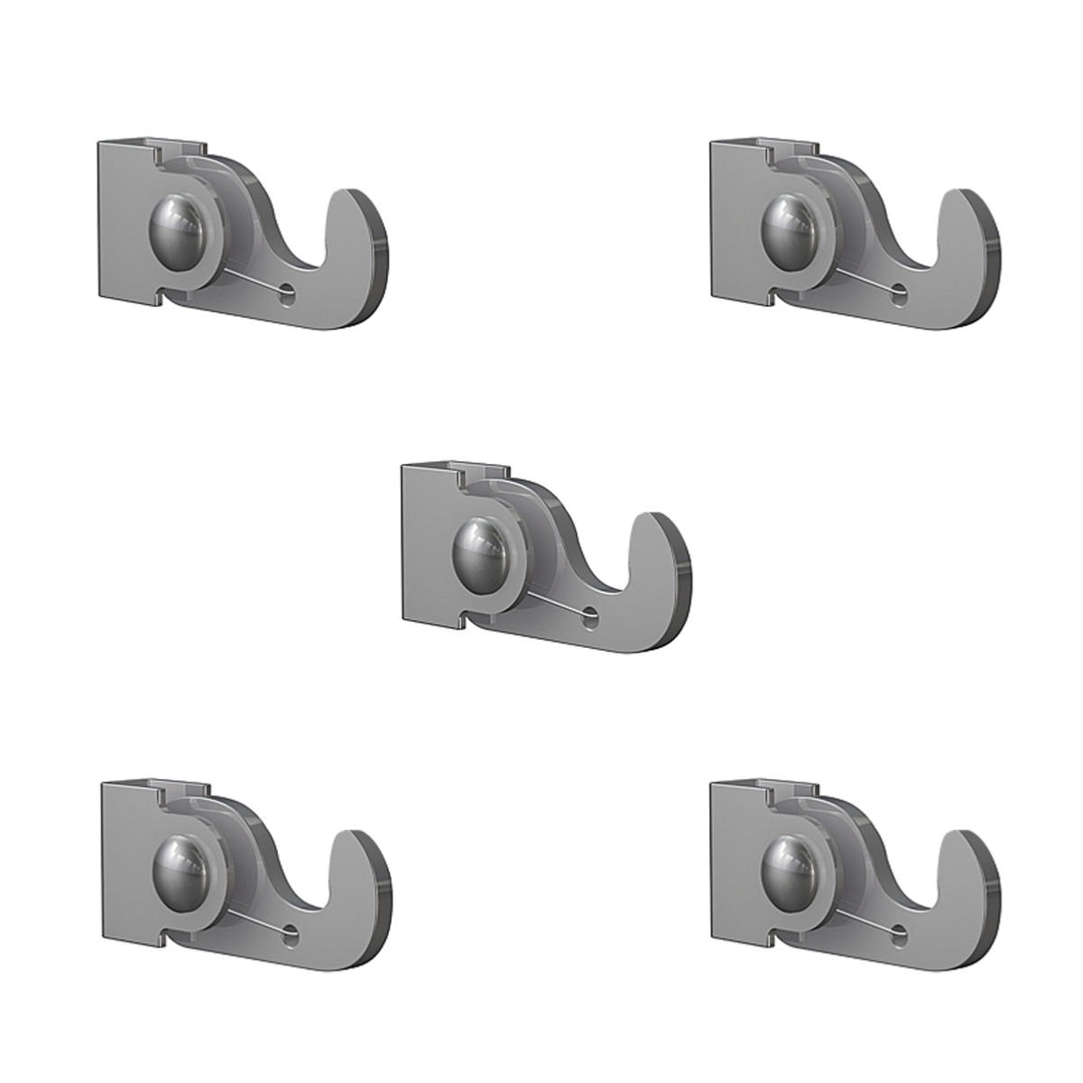 Pack 5 crochets tableau auto-bloquants 40 kg 4x4 mm - Accessoire Cimaise Artiteq