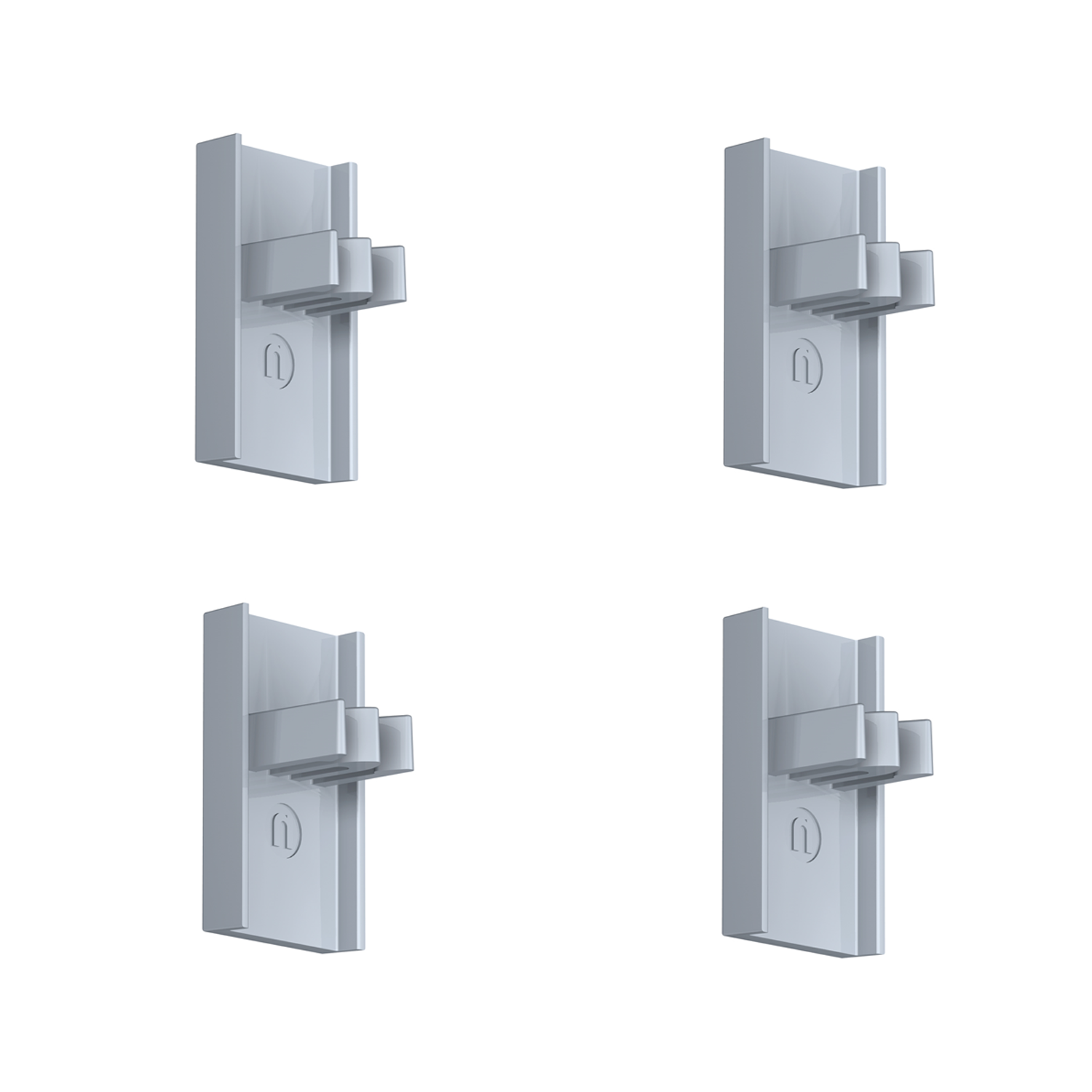 Pack of 4 end caps for Click+ Rail R20 Picture Rail - Artiteq Picture Rail Accessory