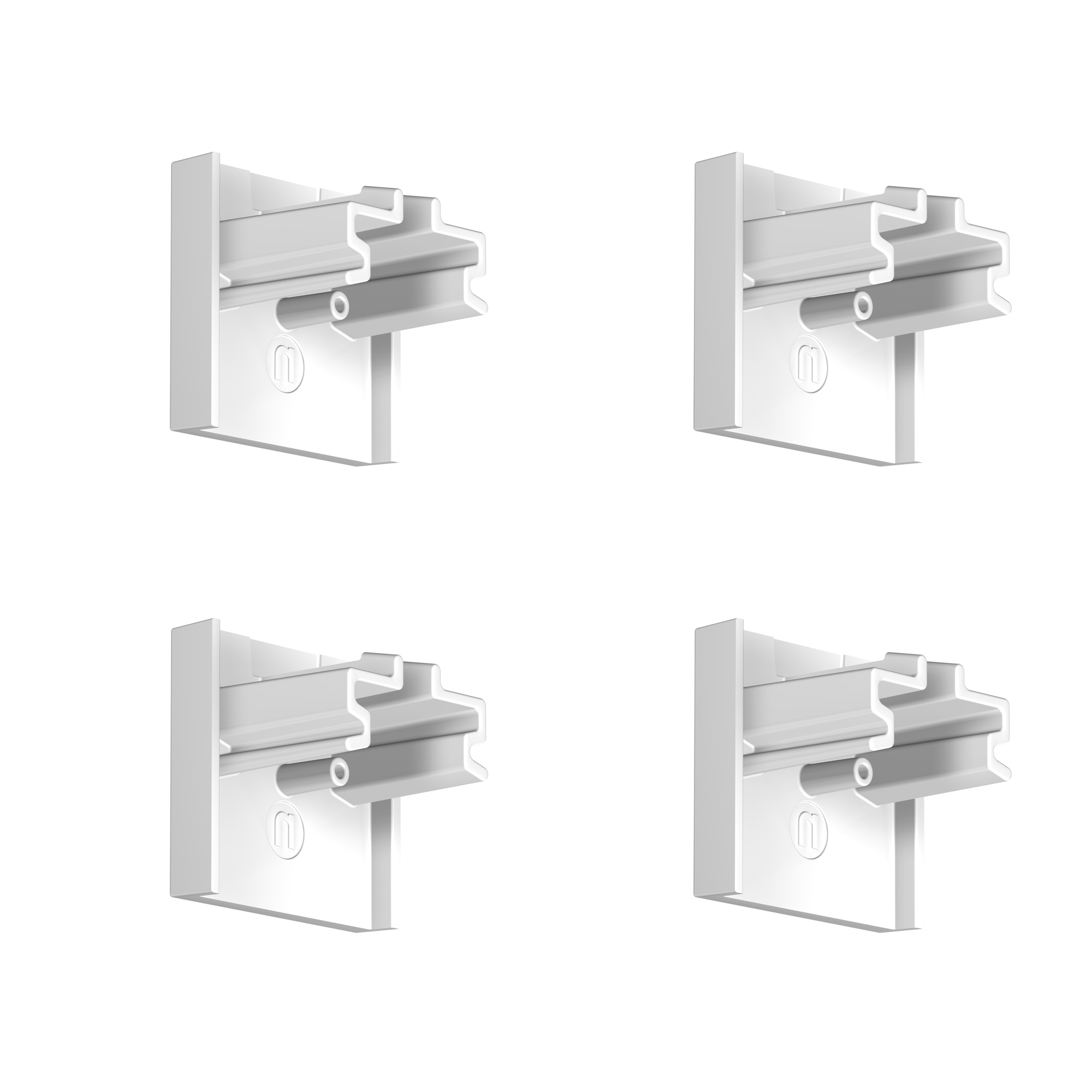 Pack of 4 Click Ceiling R40 Newly rail stop end caps