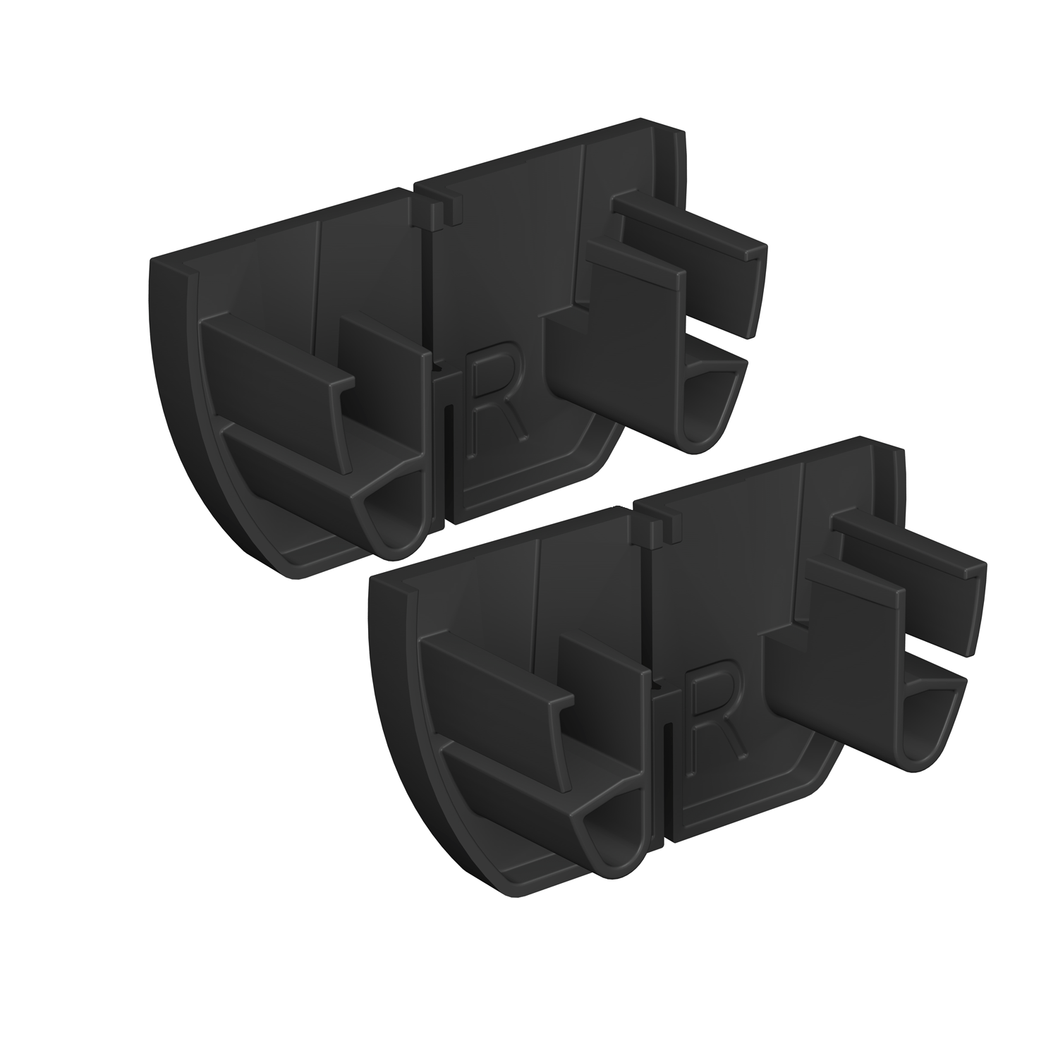 Pack of 4 Click Up Rail End Caps - Artiteq Picture Rail Accessory