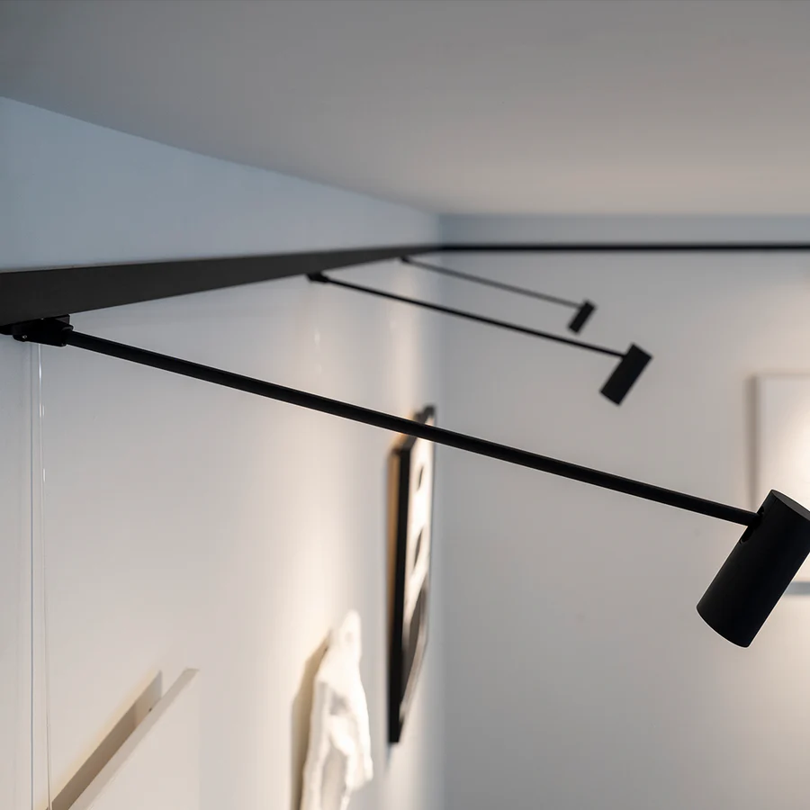 Cimaise Illume Duo Rail Blanc 200cm - Accrochage et éclairage tableau Artiteq