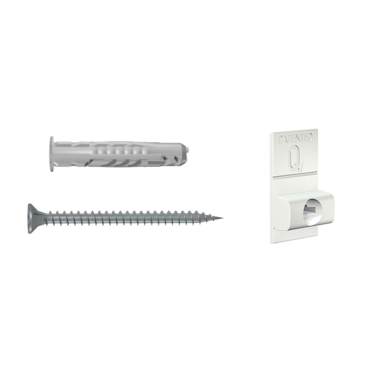 Trio fixing game pack for Click Rail Pro picture rails - Multi-material - Artiteq picture rail fixing