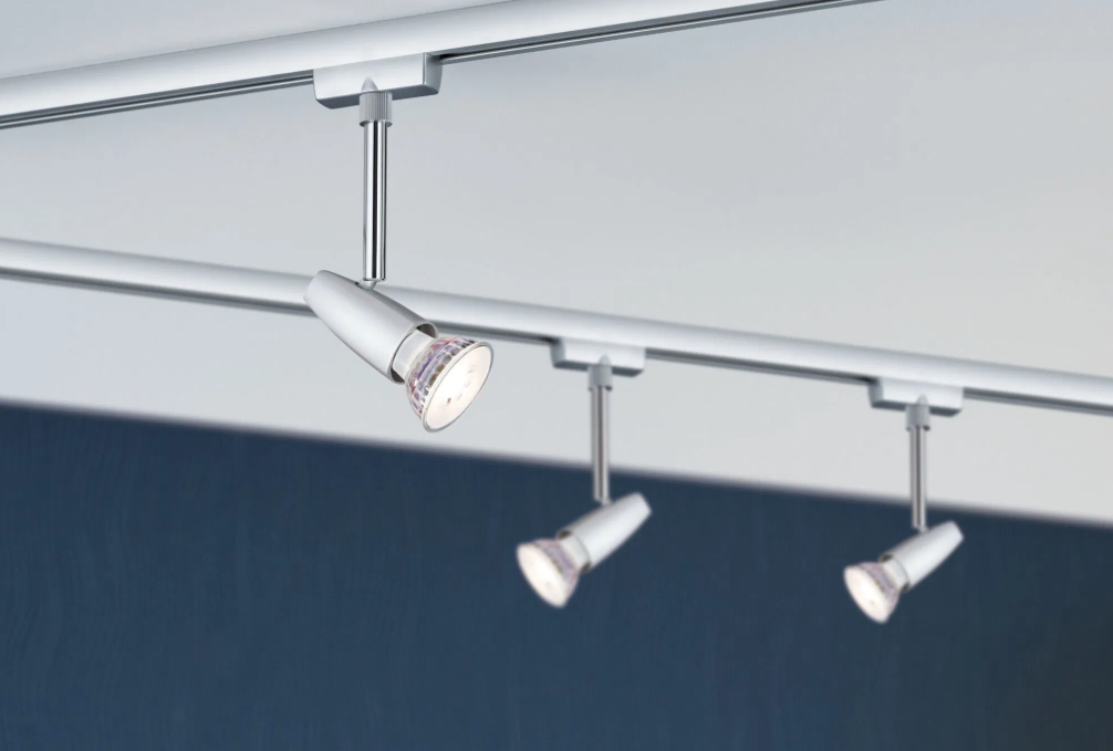 Kit completo de riel en U Barelli Paulmann - Riel de techo Paulmann para iluminación de imágenes