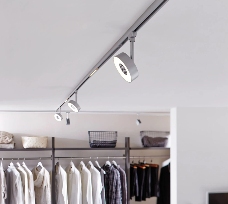Kit complet Urail Circle avec 4 spots - Eclairage sur Rail plafond