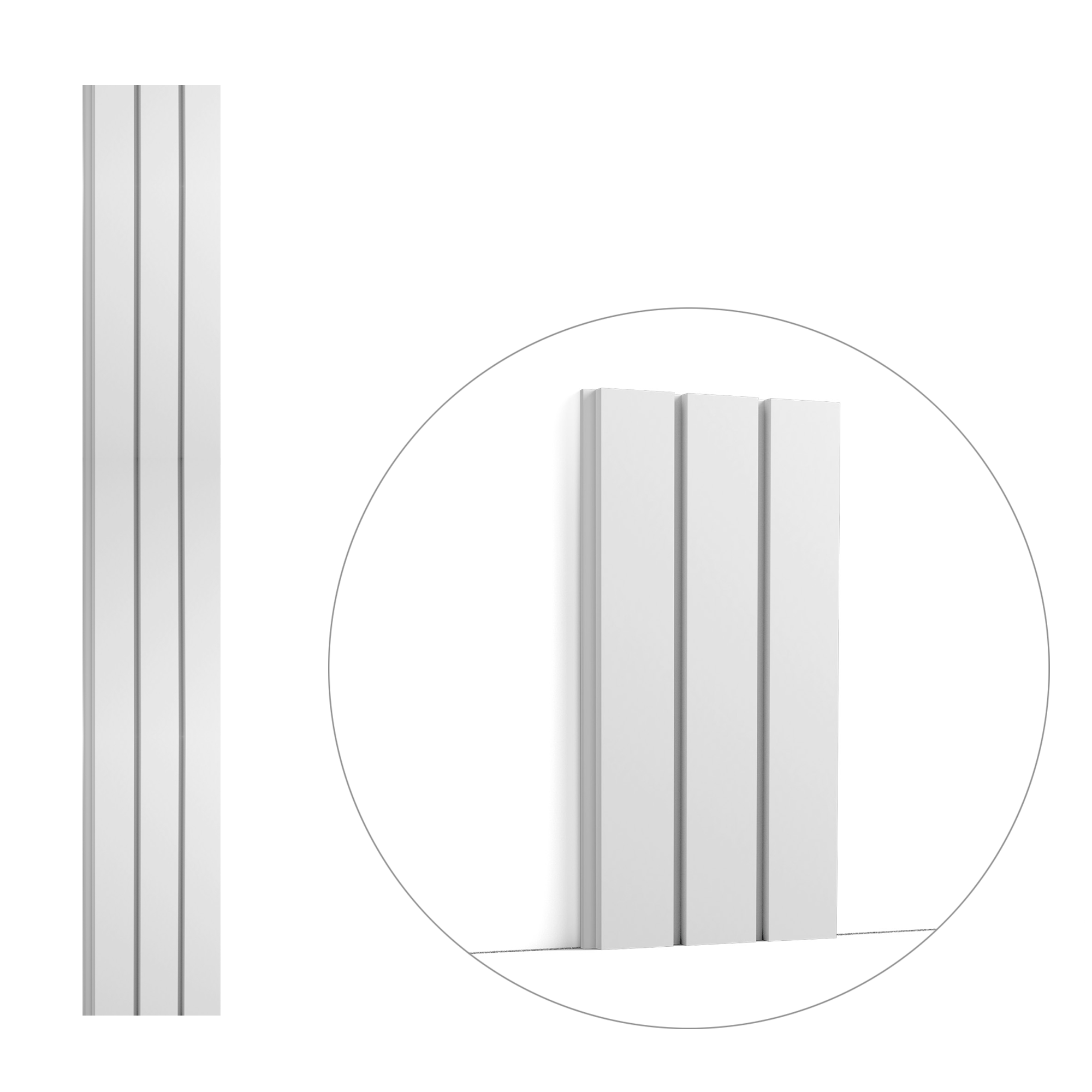 W116 BAR XL - 3D Decorative Wall Covering Panel - 200x25x2cm (L x W x H) Orac Decor