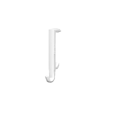 pack de 10 Clip Hanger BLANC - porte manteau accroche pour Info Rail Artiteq