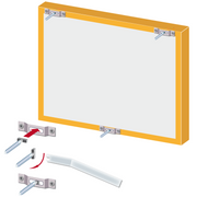Kit anti-vol pour tableau bois