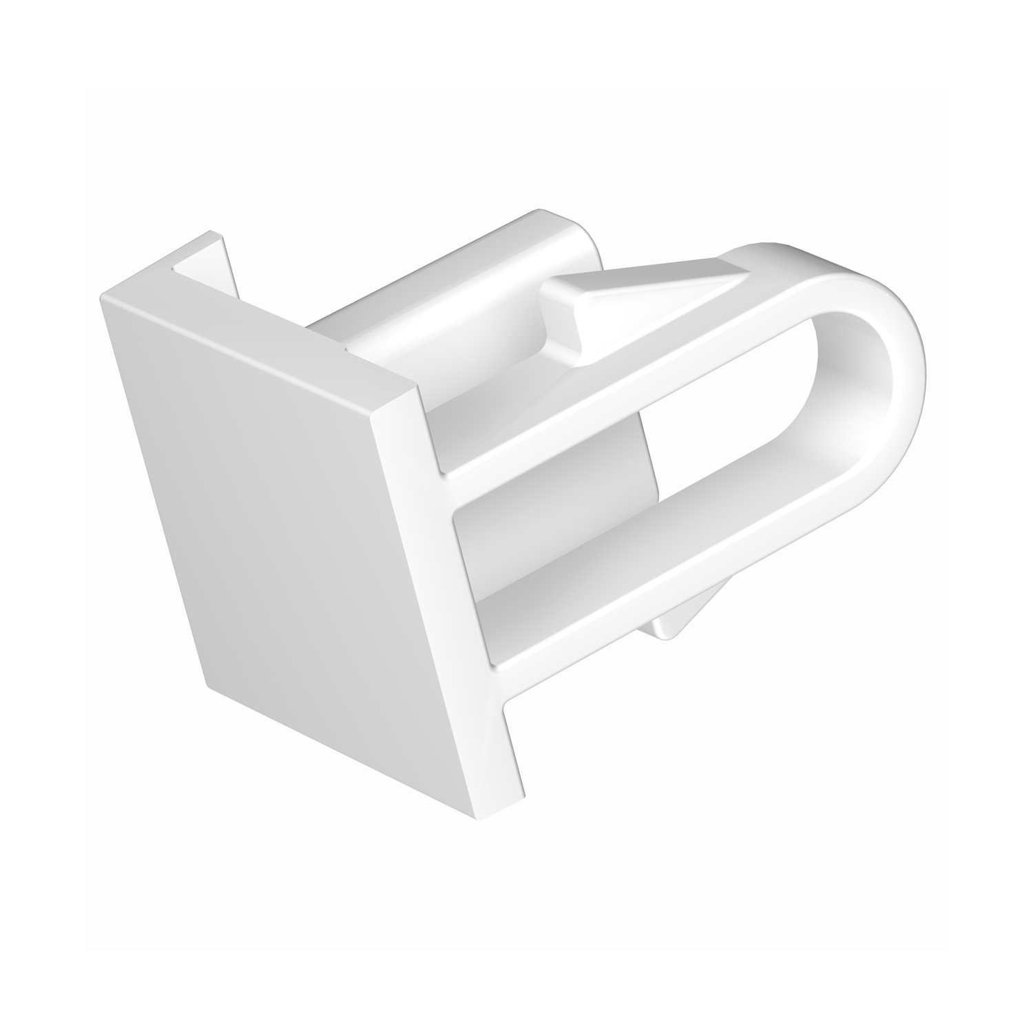 Pack of 4 White End Caps for Contour Rail Picture Rail - Picture Rail Accessory A