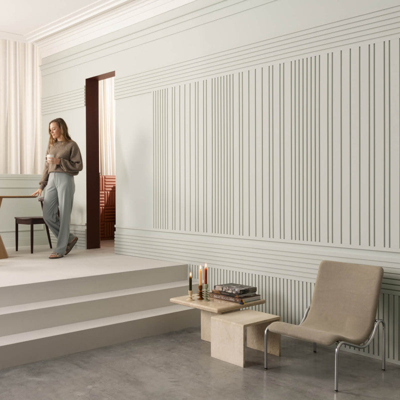 W119F BAR MIX FLEXIBLE - Panel decorativo 3D para revestimiento de pared - 200 x 25 x 2 cm (largo x ancho)