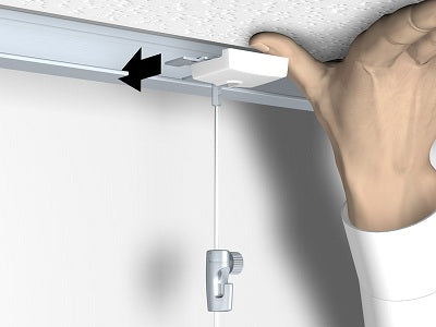Kit Pince faux Plafond pour accrochage de tableaux (latéral)