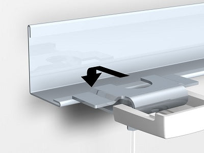 Kit Pince faux Plafond pour accrochage de tableaux (latéral)