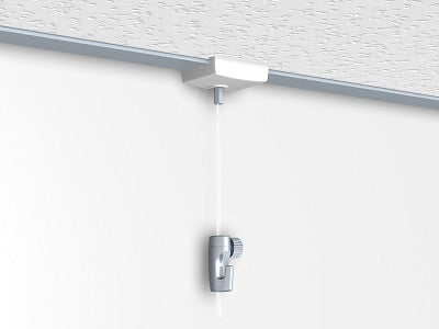 Kit Pince faux Plafond pour accrochage de tableaux (latéral)