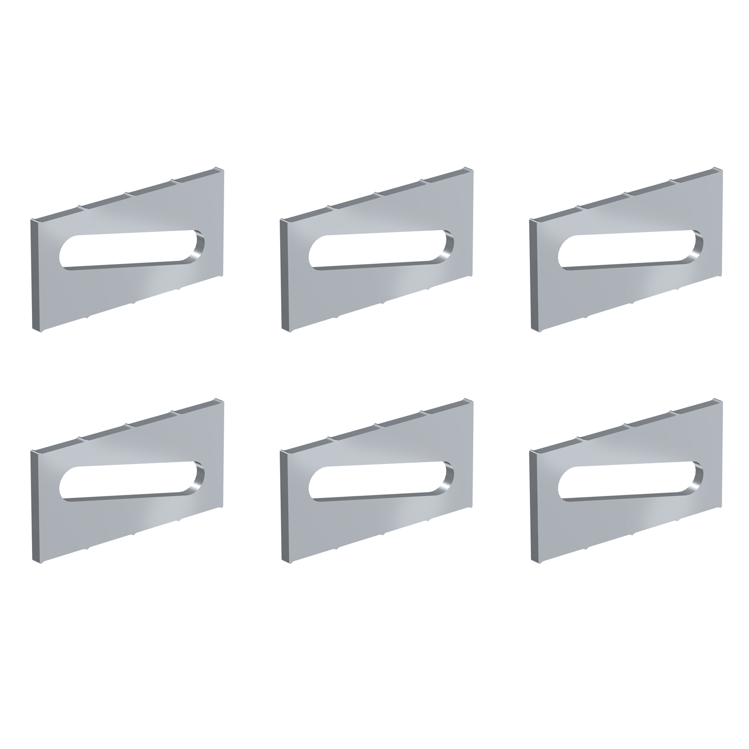 Pack of 6 adjustment plates for R70 Newly picture rail - Museum picture rail